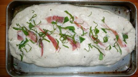 parma ham and rosemary fougasse