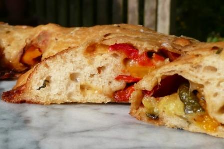 olive oil dough, taleggio, grilled vegetables