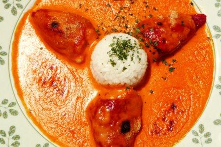 pimentos rellenos de bacalao at Cafe Balear, Ciutadella, Menorca