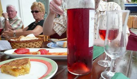 dirty looks, glasses & dishes at the Cafe Baixamar, Mahon